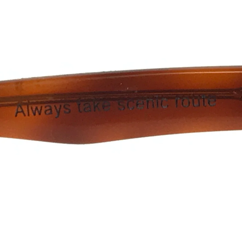 Proof Eyeglasses Frames Delta Clear Brown Square Horn Rim 47-19-138